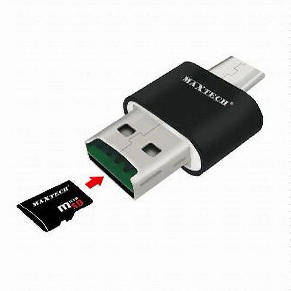 Trade Shop - Lettore Scheda Otg2.1 Usb2.0 Micro Sd Compatibile Entrata Type-c Maxtech Lto-sm04 -