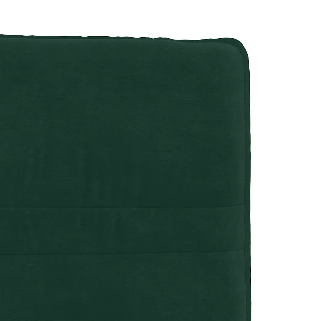Sedie da Pranzo 4 pz Verde Scuro in Velluto