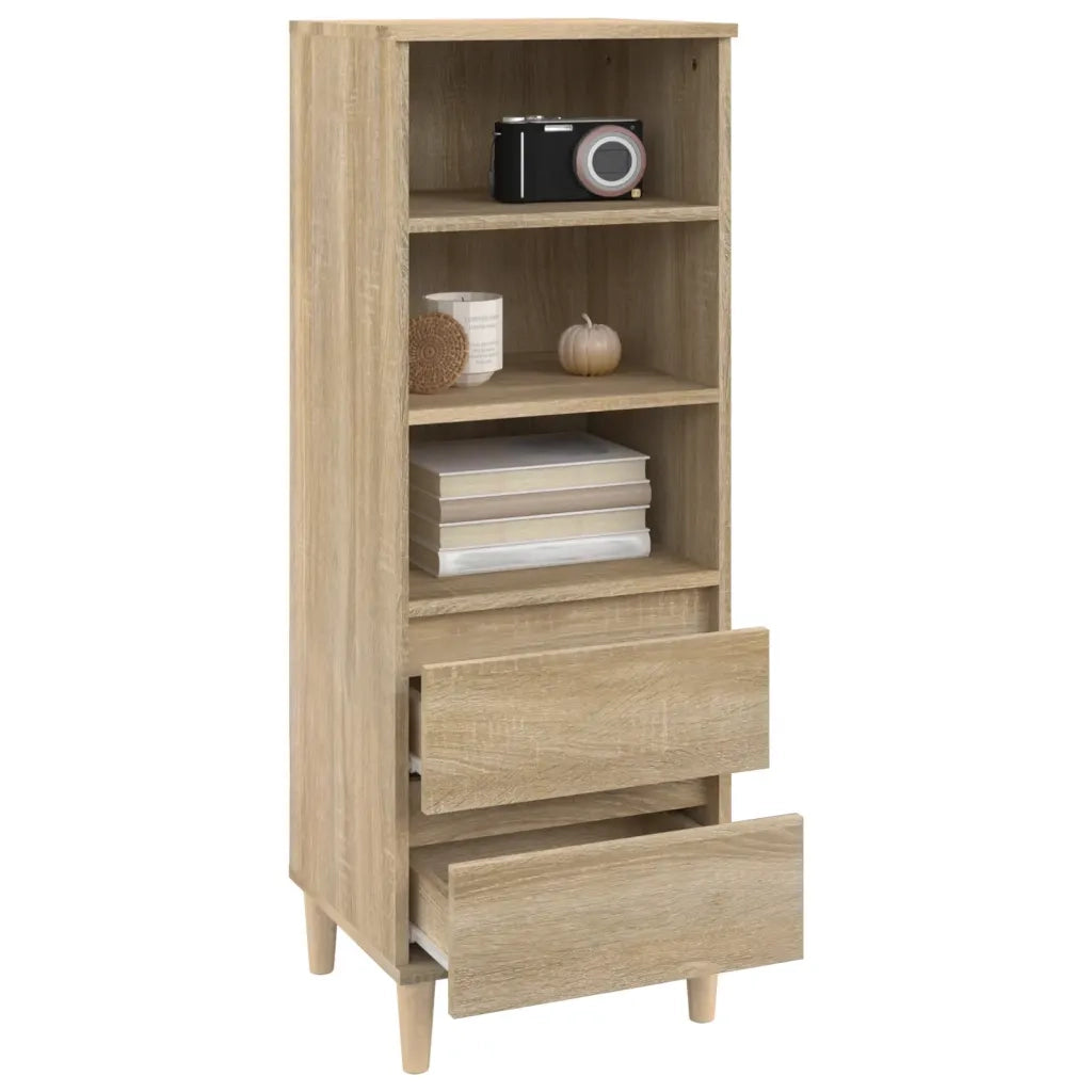 Credenza Rovere Sonoma 40x36x110 cm in Legno Multistrato