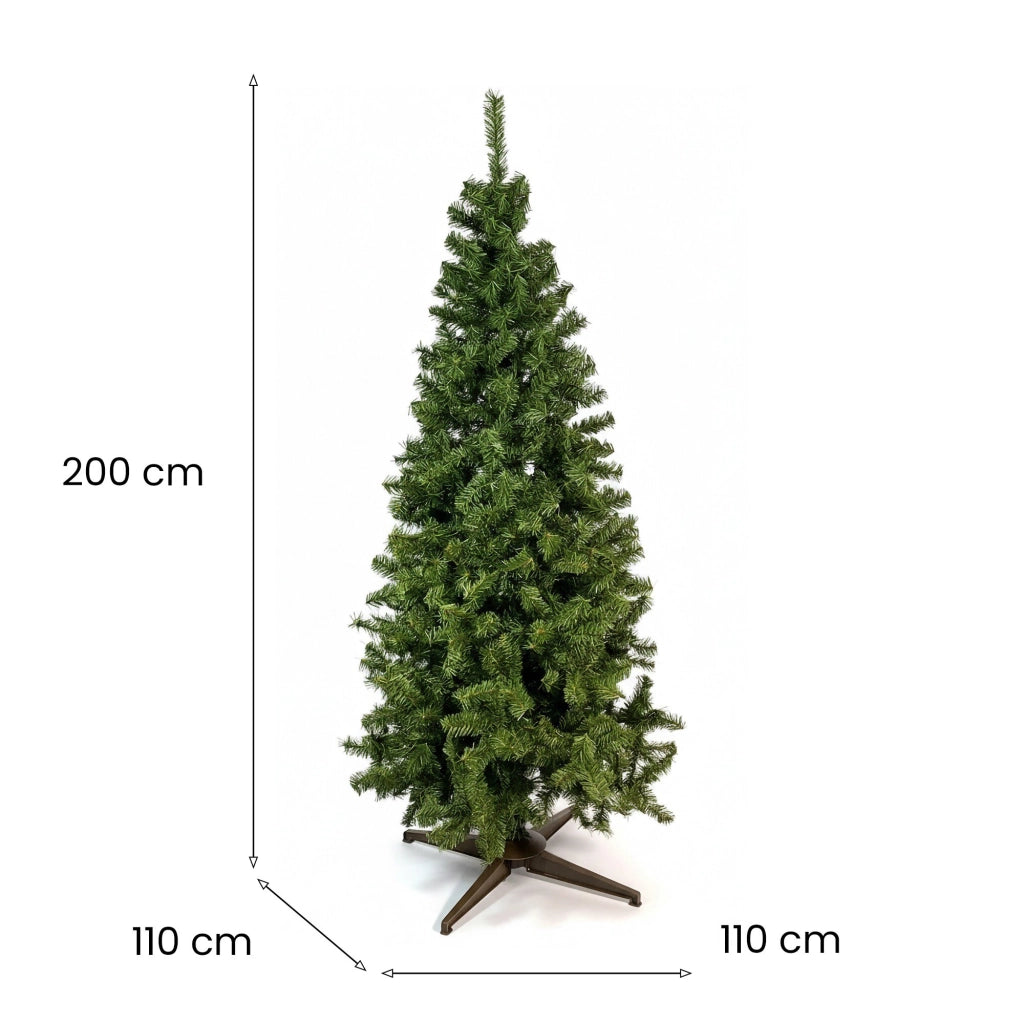 Caresana, Albero di Natale 948 Rami Made in Italy, 200h cm Verde