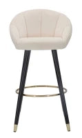 Sgabello Bar Prague Crema Cm 55X56X104