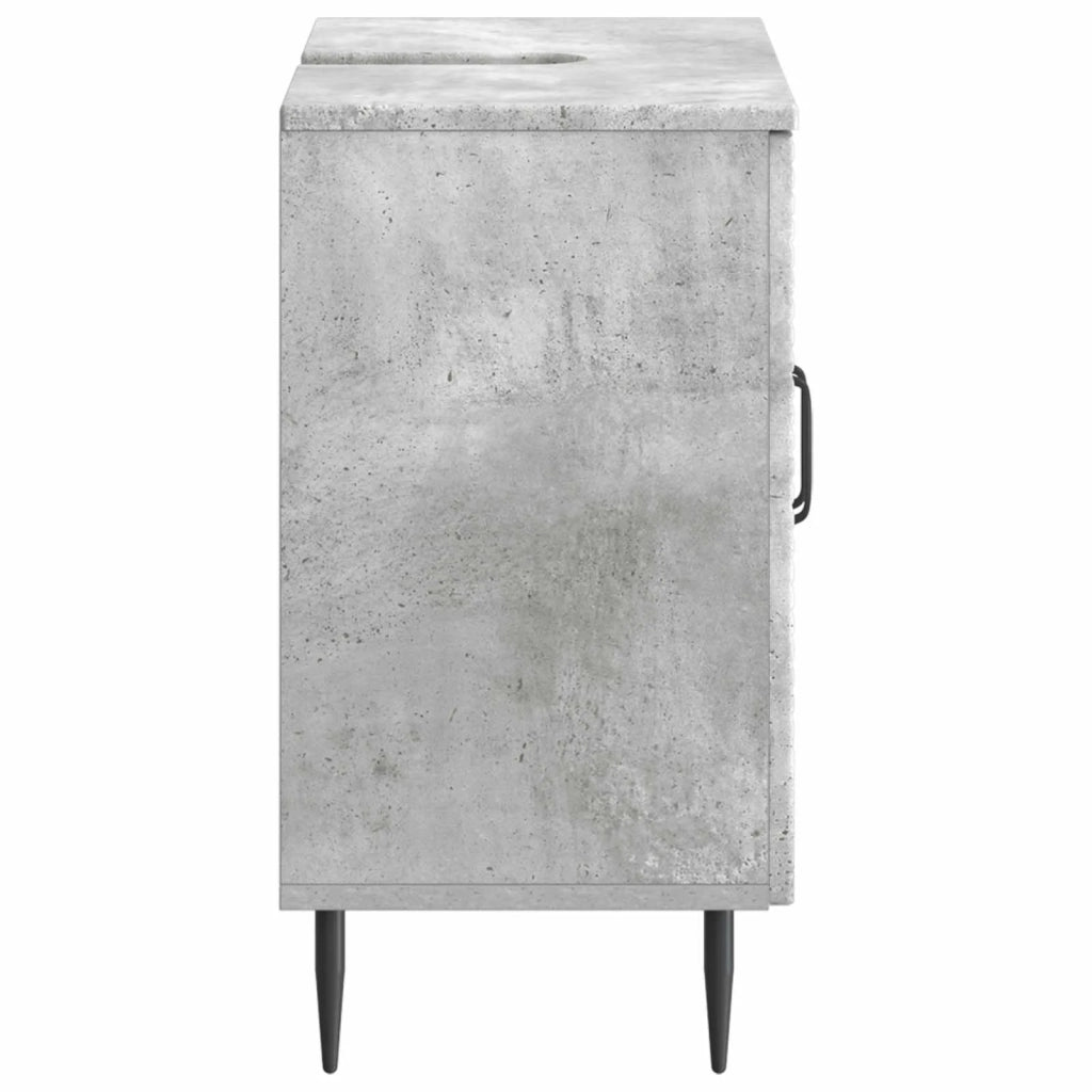 Armadio per Lavabo da Bagno HAARLEM Grigio Cemento 896788