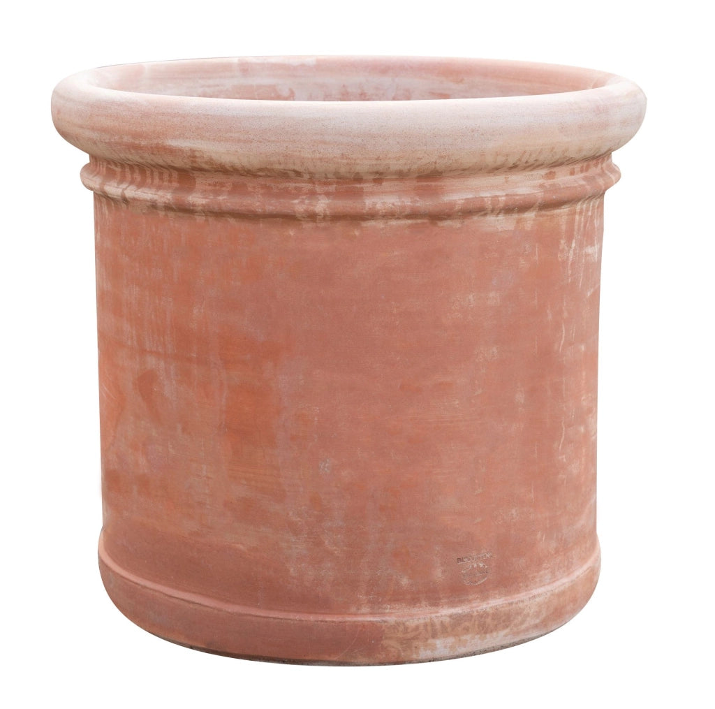 Biscottini VASO CONCA INVECCHIATA, IN TERRACOTTA TOSCANA 100% MADE IN ITALY INTERAMENTE LAVORATA A MANO L62XPR62XH55 CM