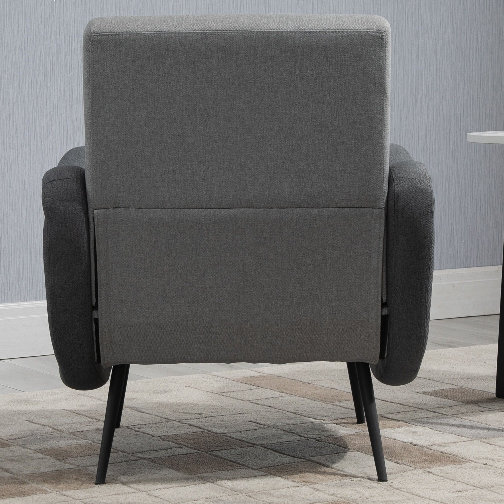 EASYCOMFORT  Poltrona Imbottita in Tessuto - Grigio Chiaro