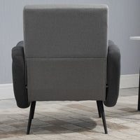 EASYCOMFORT  Poltrona Imbottita in Tessuto - Grigio Chiaro