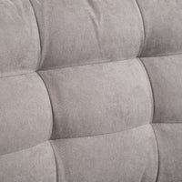 Easycomfort Divano Letto 3 Posti con Chaise Longue Contenitore in Tessuto, 217x134x85cm, Grigio