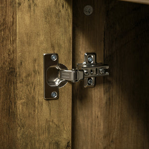 EASYCOMFORT  Mobile da Ingresso Moderno con Decori Dorati e Gambe in Acciaio, 99x39x75.5cm