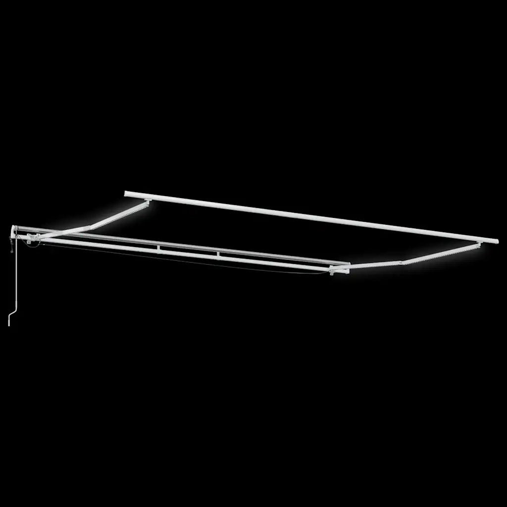 Tenda Retrattile Automatica LED Antracite e Bianco 500x300 cm 3215789