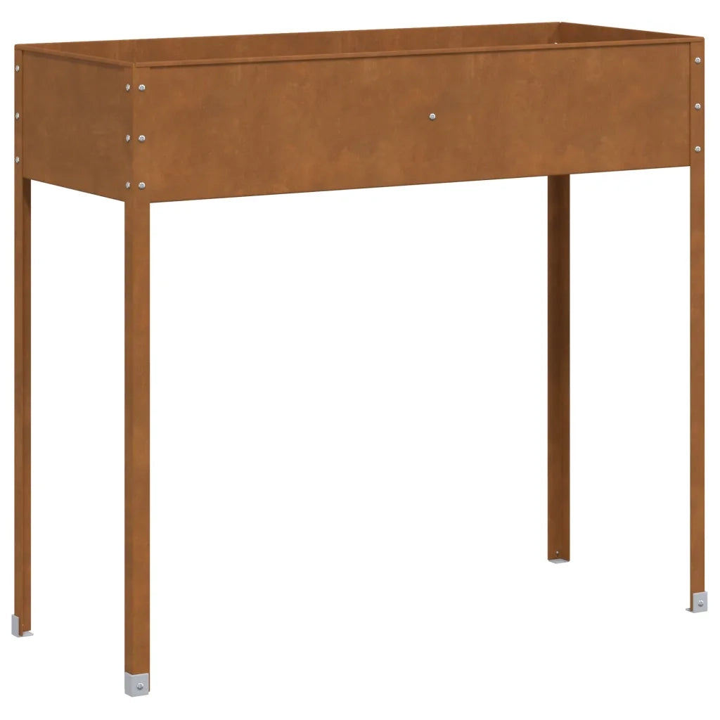 Fioriera da Giardino-Vaso da Esterno 100,5x40,5x90 cm in Acciaio Corten