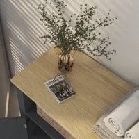 kleankin Mobiletto Bagno a 3 Ripiani in MDF e Truciolato con Ripiano Interno Regolabile, 60x30x80.5 cm