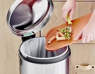 Brabantia 111822 bidone per la spazzatura 30 L Rotondo Acciaio inossidabile