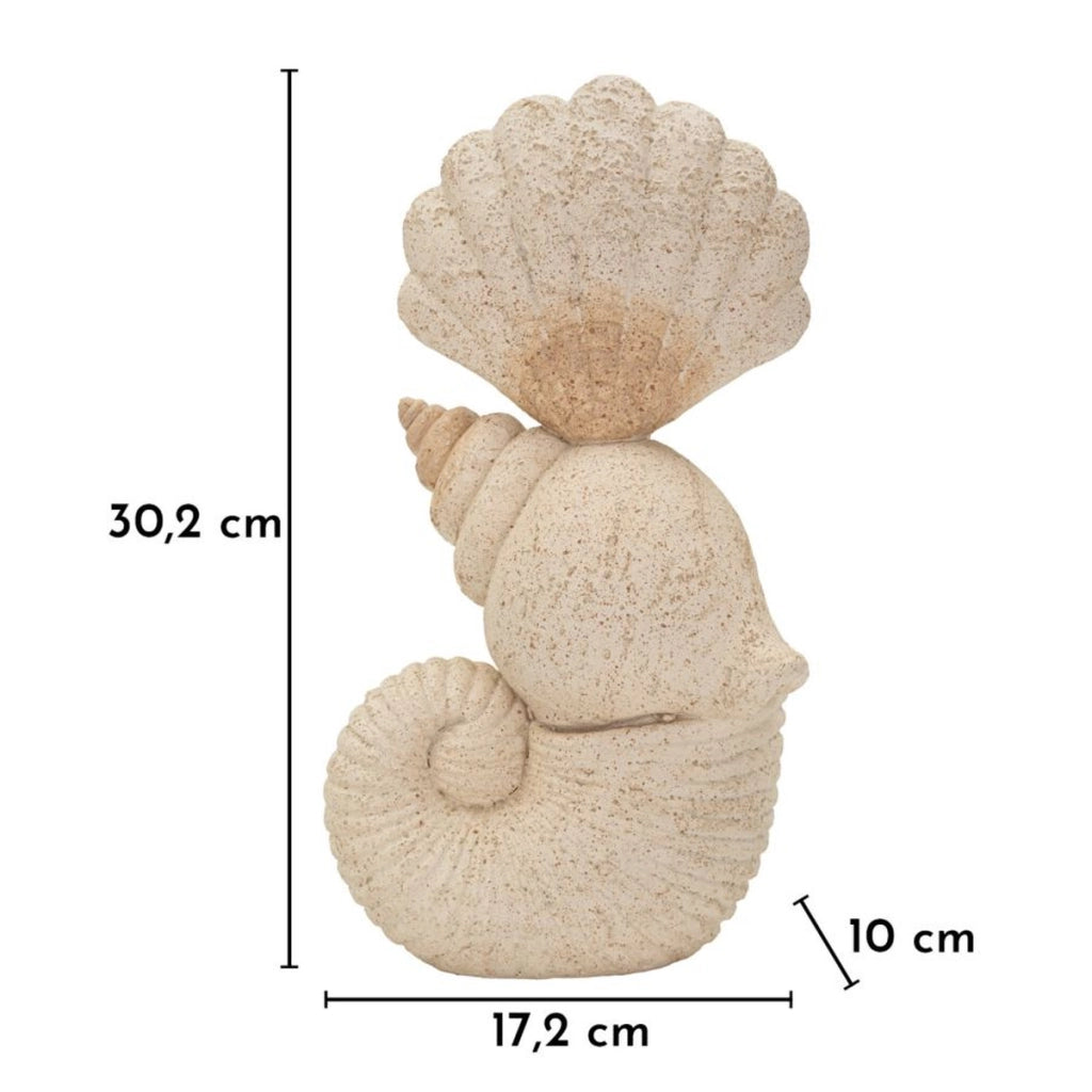 Scultura Mare, Beige, Poliresina, 17,2x10x30,2 cm