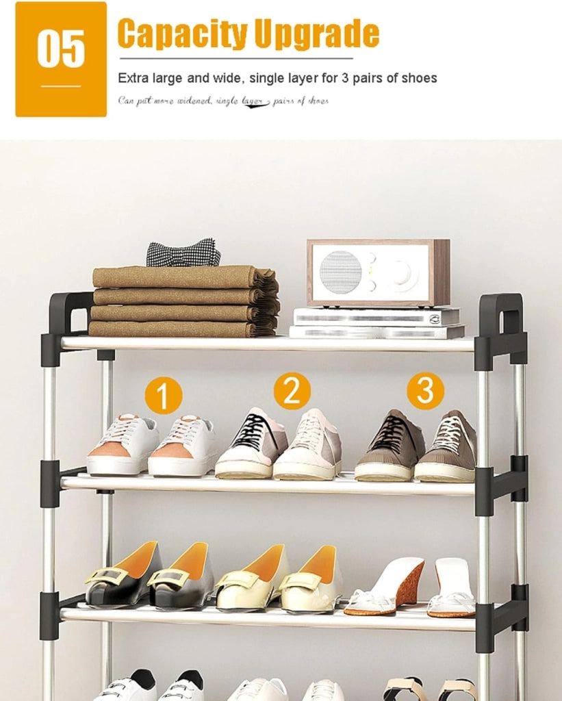 scarpiera Scarpiera Multi-Livello Organizzatore di Stoccaggio per Scarpe Portatile, Scarpiera Autoportante Salvaspazio per Ingresso, Piccolo Ripiano per Scarpe per Armadio Corridoio Camera da Let