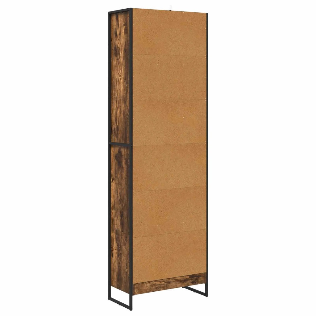Armadio per Libri 2 pcs Quercia Fumosa 60 x 30 x 189,5 cm 3403000
