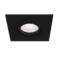 Faretto da incasso Downlight in Alluminio Atom Nero