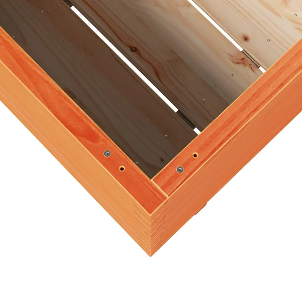 Fioriera Giardino-Vaso da Esterno-Contenitore per Piante Marrone Cera 70x40x72 cm Legno Massello Pino