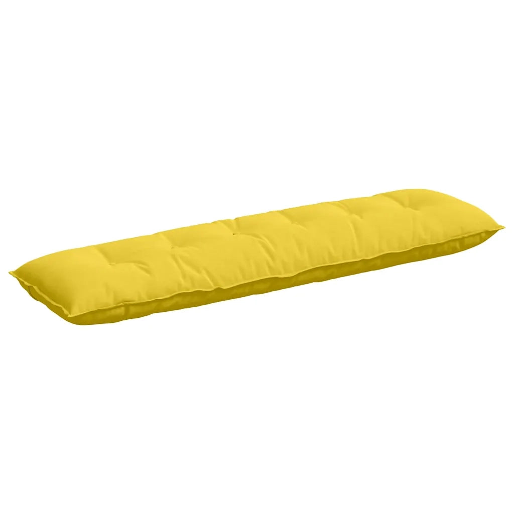 Cuscino per Schiena Giallo Chiaro 180 x 19 x 50 cm Tessuto 42014925