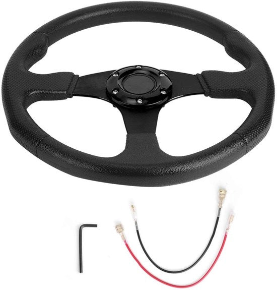 Sportivo da Corsa 350 mm - Disco Profondo - Leggerezza - Progettazione Professionale - Stile Moderno - Sensazione di Comfort - Sterzo