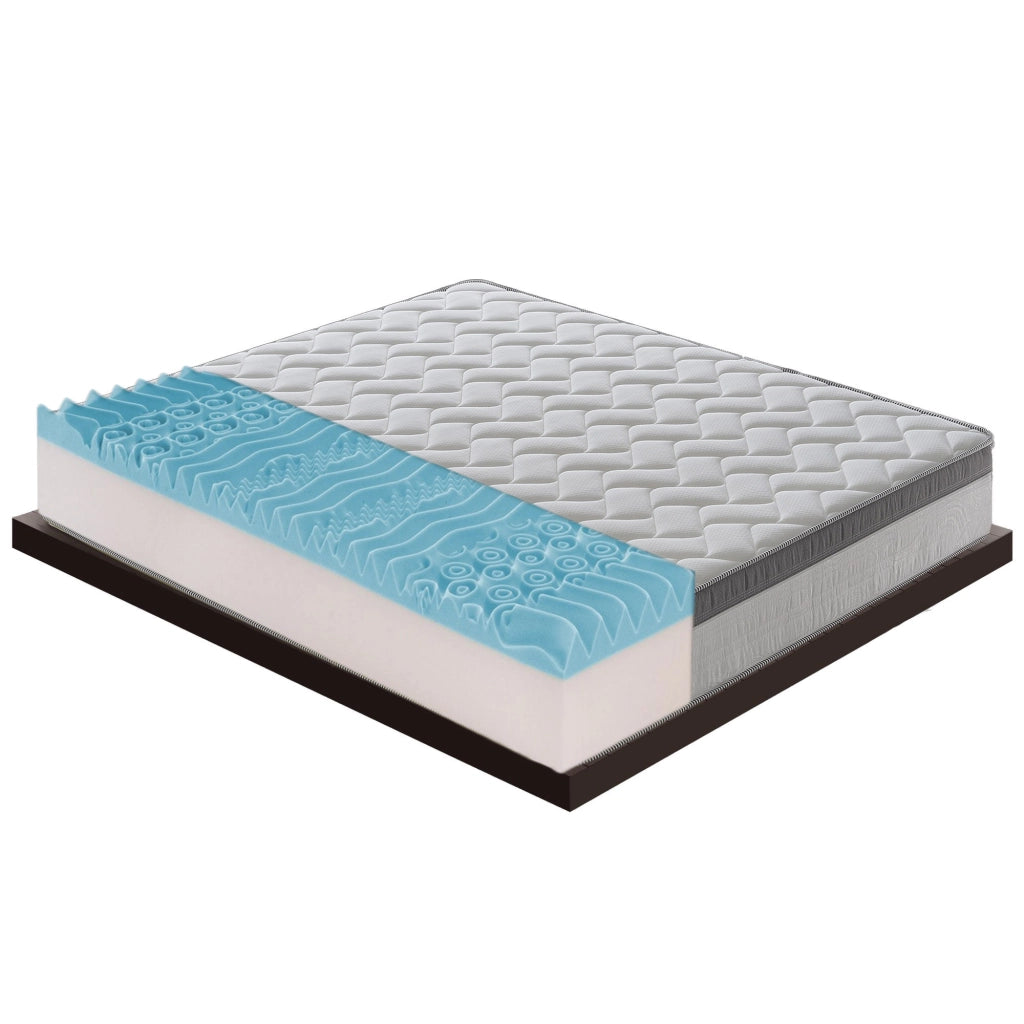 Materasso Matrimoniale 160x190 in Memory Foam - Alto 26 cm - Sfoderabile - 6 cm memory gel rinfrescante