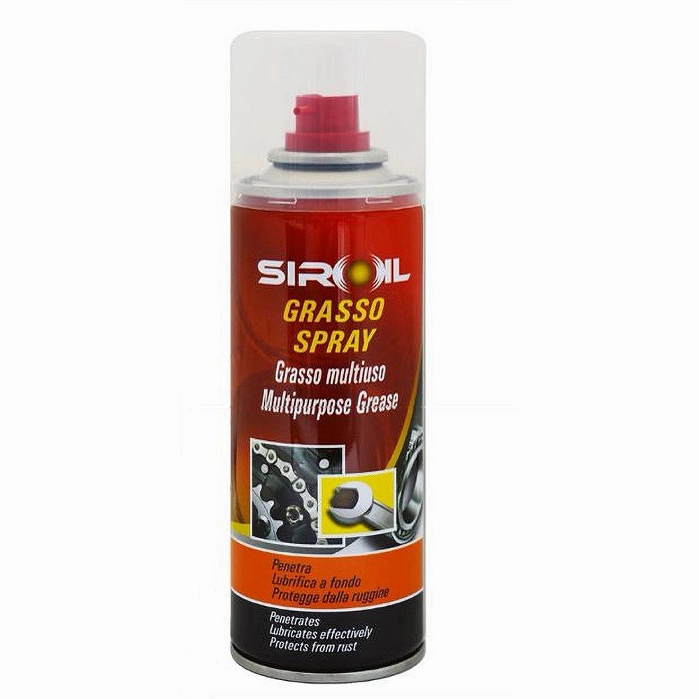 Trade Shop - Lubrificante Grasso Spray Multiuso Lubrifica Protegge Da Ruggine 200ml Sir-gras -