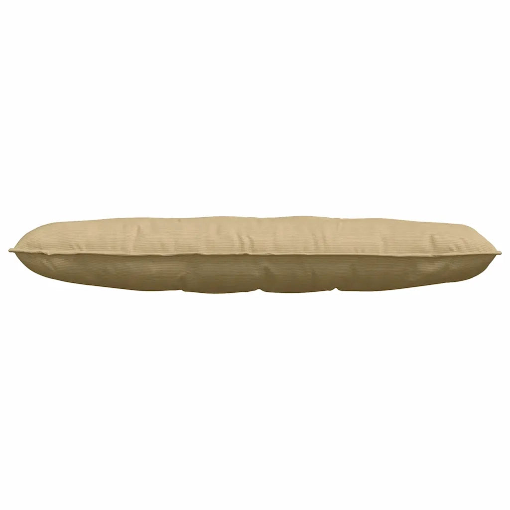 Cuscino per Schiena Grigio Verde 140 x 50 cm Tessuto in Cords