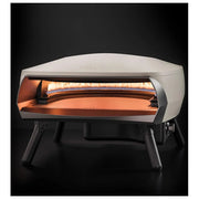 WITT Etna Fermo forno per pizza a gas 500°C in 18 minuti bruciatore 74 kW cottura leopardata pietra refrattaria arancione