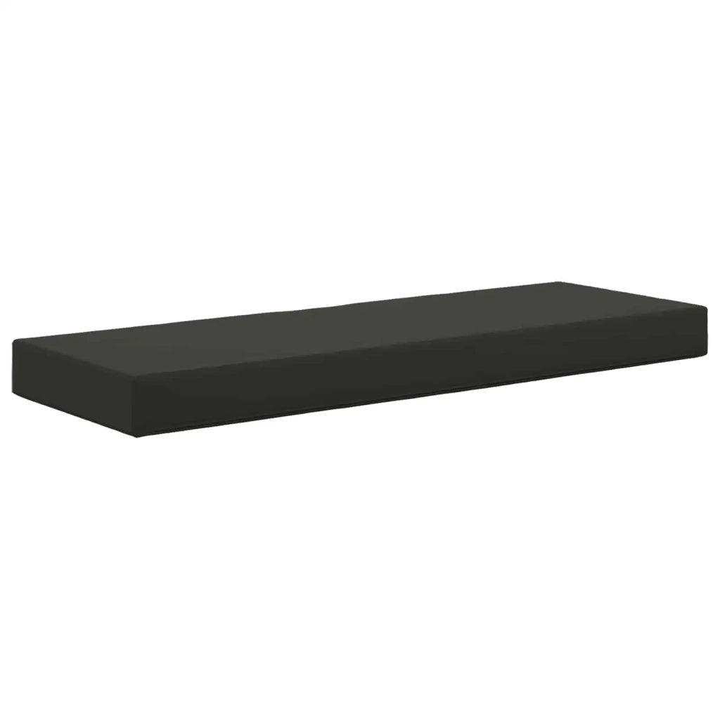 Cuscino da Sedia Esterno Nero 111,5 x 40 x 8 cm 100% Poliestere