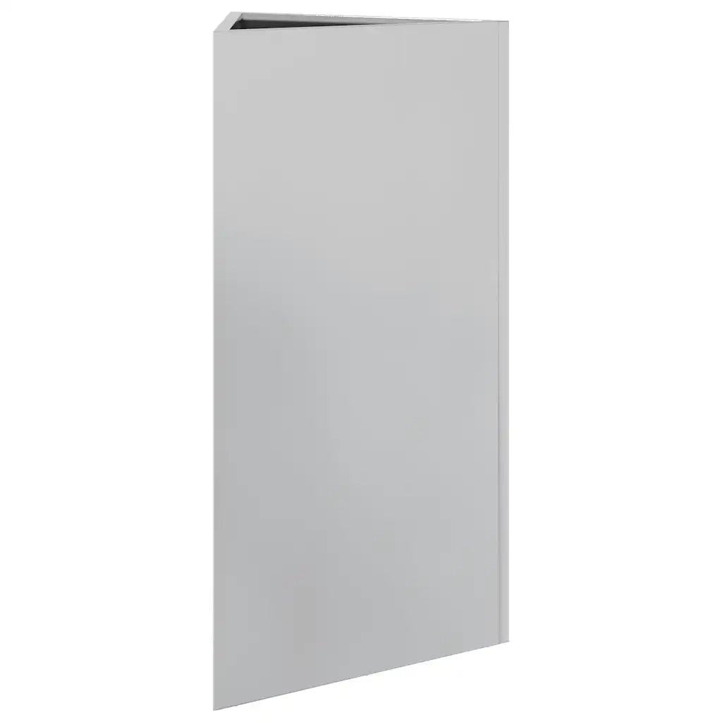 Fioriera da Giardino Triangolare 40x40x75 cm Acciaio Zincato
