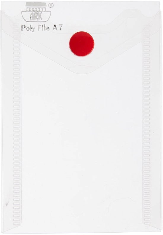 Sacchi di plastica A7 con chiusura a pressione, trasparente (5 pezzi) - 33584
