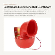 Luce aeronautica elettrica - 300 dB - 12V universale - off-road - rosso - adatto per camion e barche