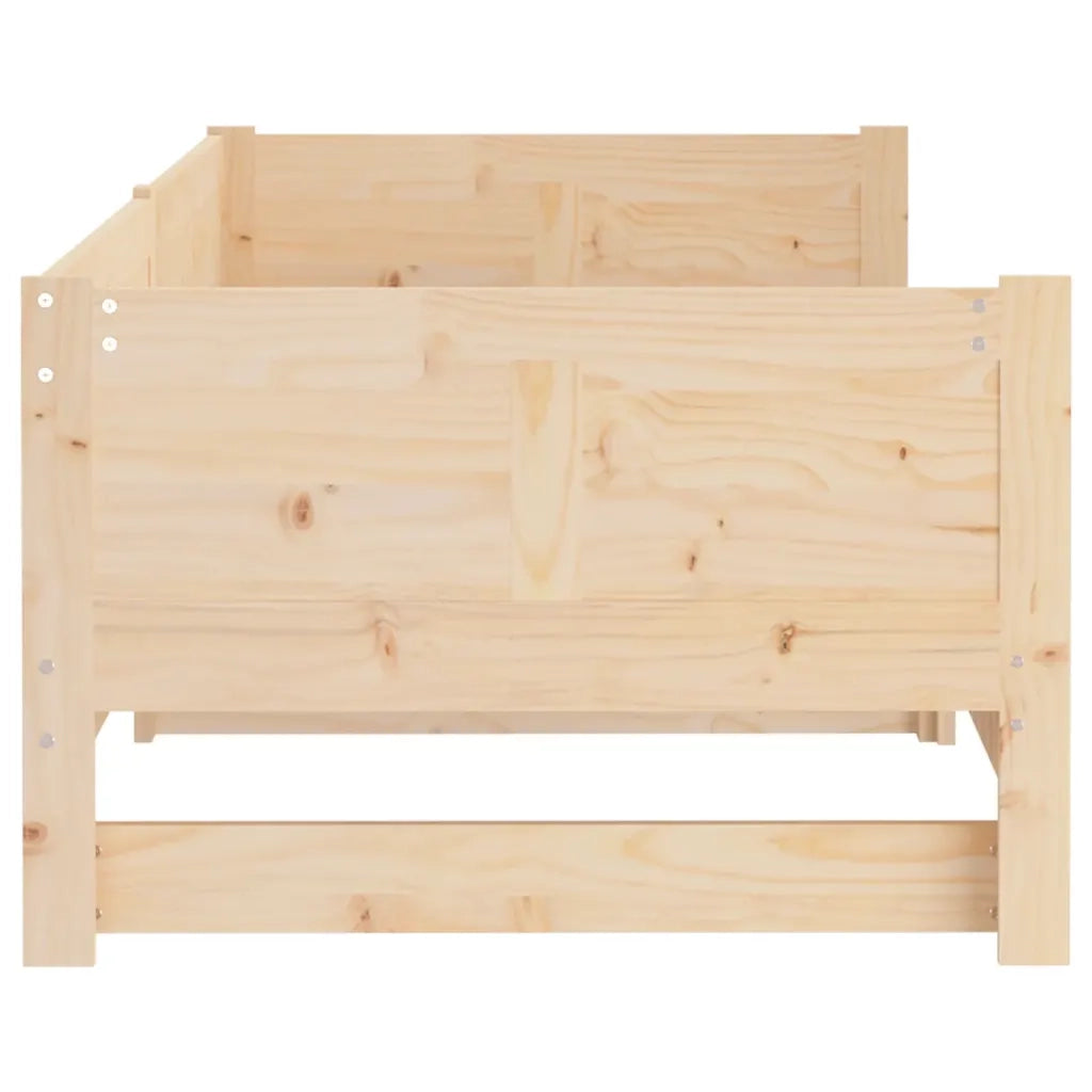 Dormeuse Estraibile in Legno Massello di Pino 2x(90x190) cm 820262