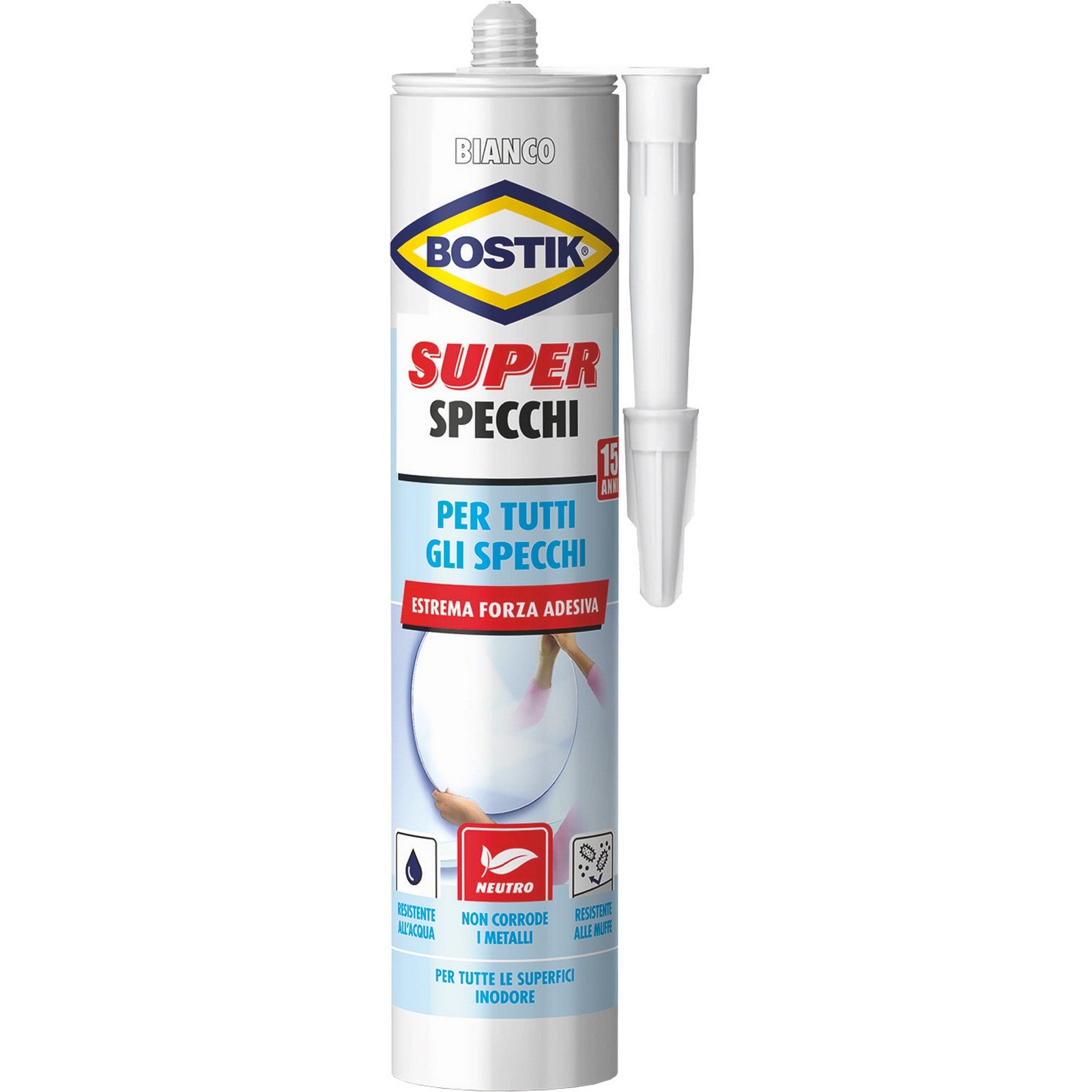 bostik super specchi cartuccia 425 gr. cod:ferx.8395
