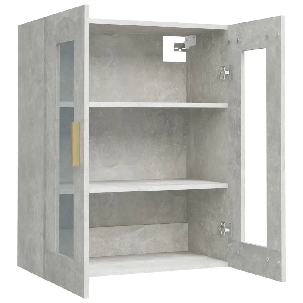 Armadietto Pensile a Parete Grigio Cemento 69,5x34x90 cm CFW8462497