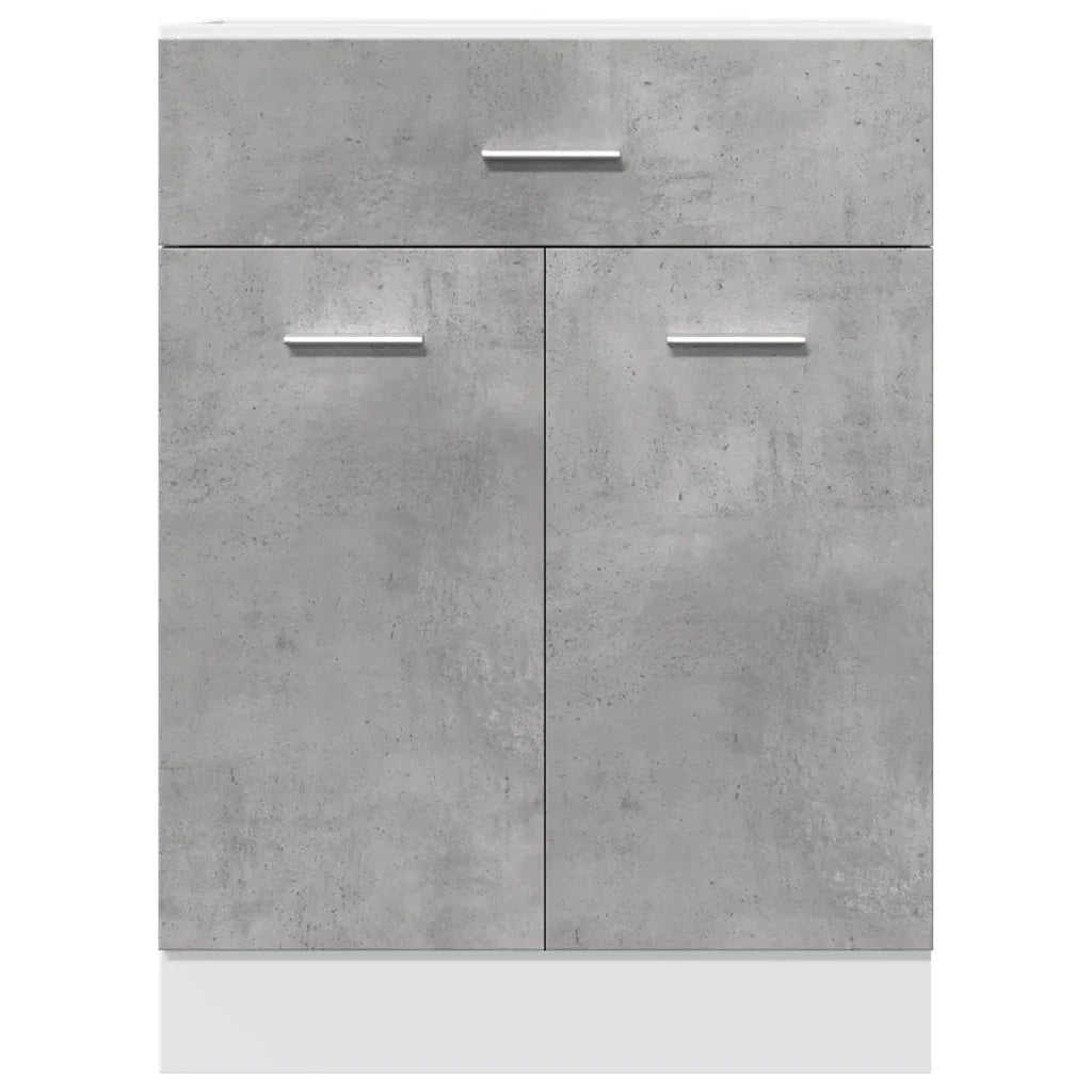 Mobile da cucina moderno e funzionale con cassetti 60 x 46 x 81 cm realizzato in legno composito grigio cemento 02_0050742