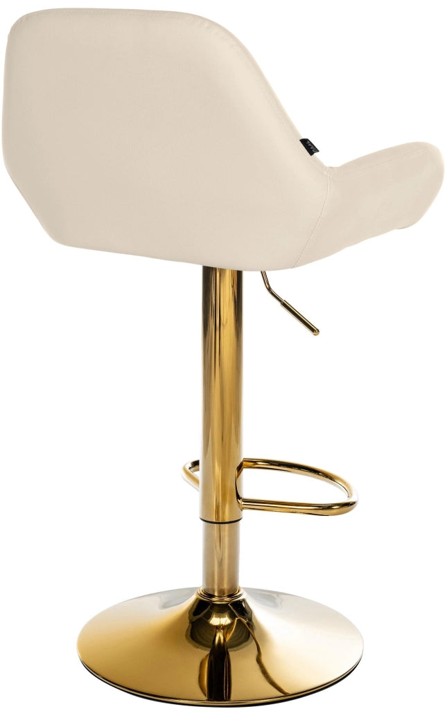 2er Set Barhocker Braga Gold Kunstleder