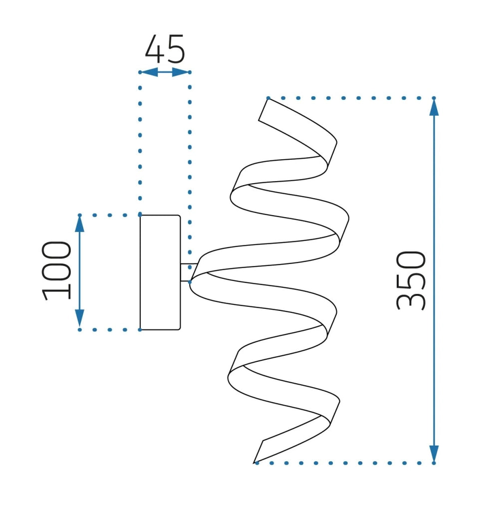 Lampada Led Spring App826-w Black Matt