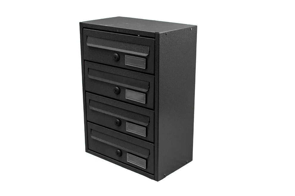 Casellario Postale da Esterno MODULARE BoxoB Imperium 983 Con Cilindretti Numerati (RAL 7021) - 5 Comparti