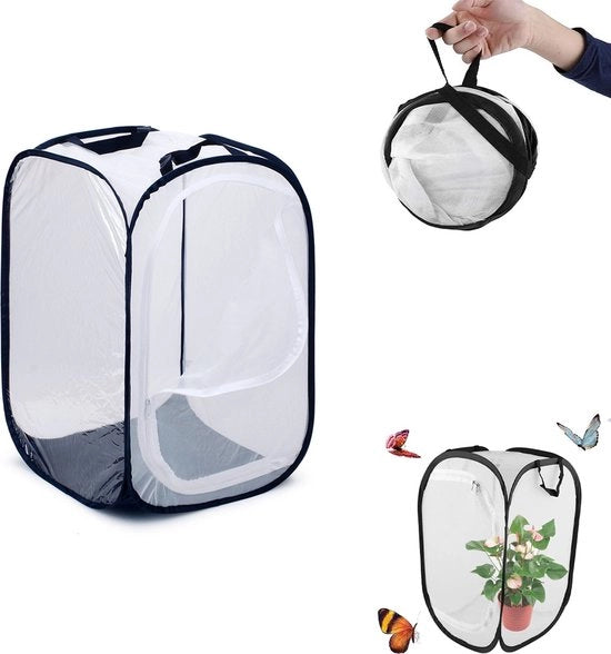 Recinzione per insetti e farfalle - Grande recinzione portatile - Oasi per insetti e farfalle - Rete per insetti e farfalle - Hotel per insetti - Dimensioni: 60cm di altezza