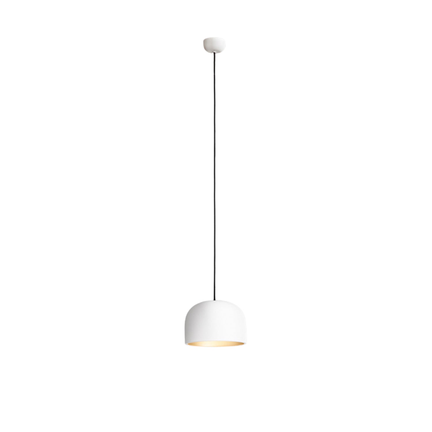 Sospensione Nordica Yelmo Metallo Bianco Oro 1 Luce E27 Ip20
