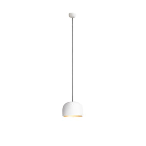 Sospensione Nordica Yelmo Metallo Bianco Oro 1 Luce E27 Ip20