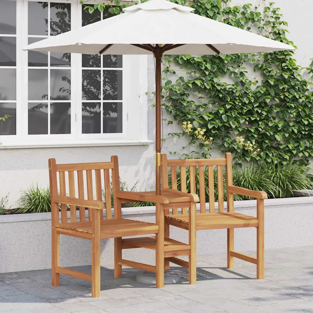 vidaXL Sedie da Esterno Marrone 152 x 63 x 89 cm