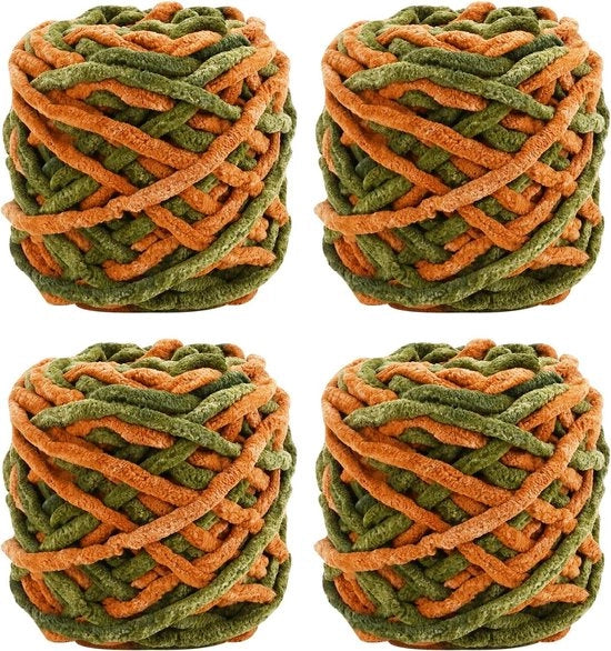 Set di filo di lana per biscotti - diverse colori - confezioni morbide - grande ago di filo - coperte maglie sciarpe - stile G