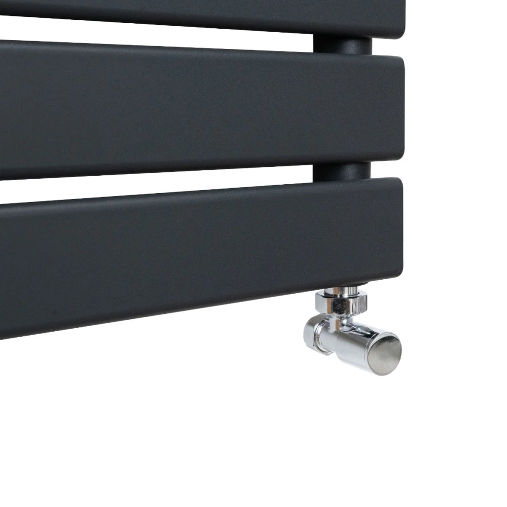 Radiatore per asciugamani design a pannello piatto 1200 x 450 mm per bagno ad incasso  Grigio Antracite