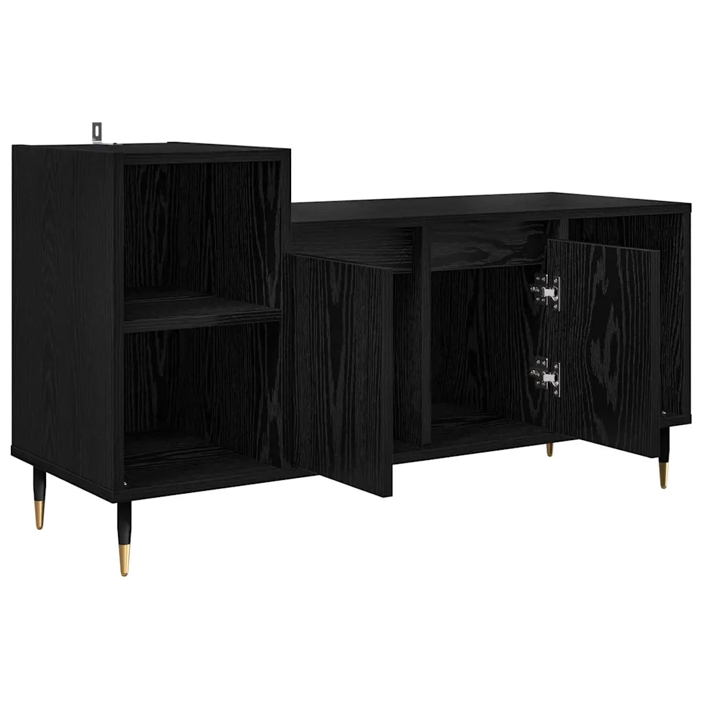Mobile TV Rovere Nero 100 x 35 x 55 cm Legno multistrato 882719