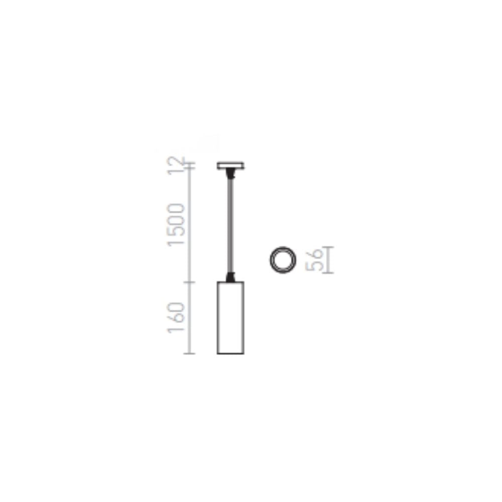 Lampadario faretto MAVRO a sospensione oro 230V LED 12W 38° 3000K