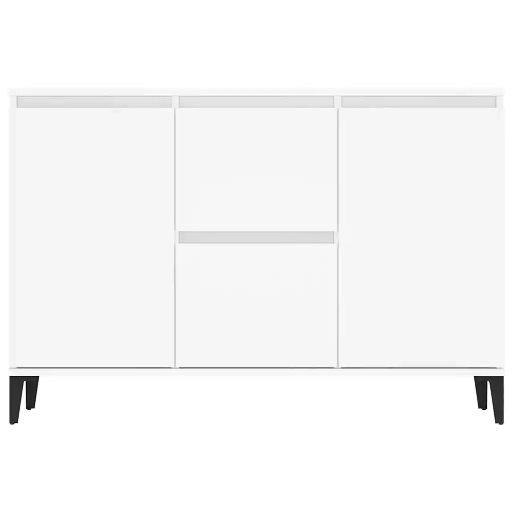 Credenza | Madia | Buffet da pranzo | Armadio da pranzo Bianca 102x35x70 cm in Legno Multistrato
