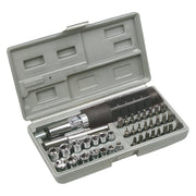 SET AVVITAMENTO CON INSERTI E BUSSOLE set 40 pz  - TOPTOOLS