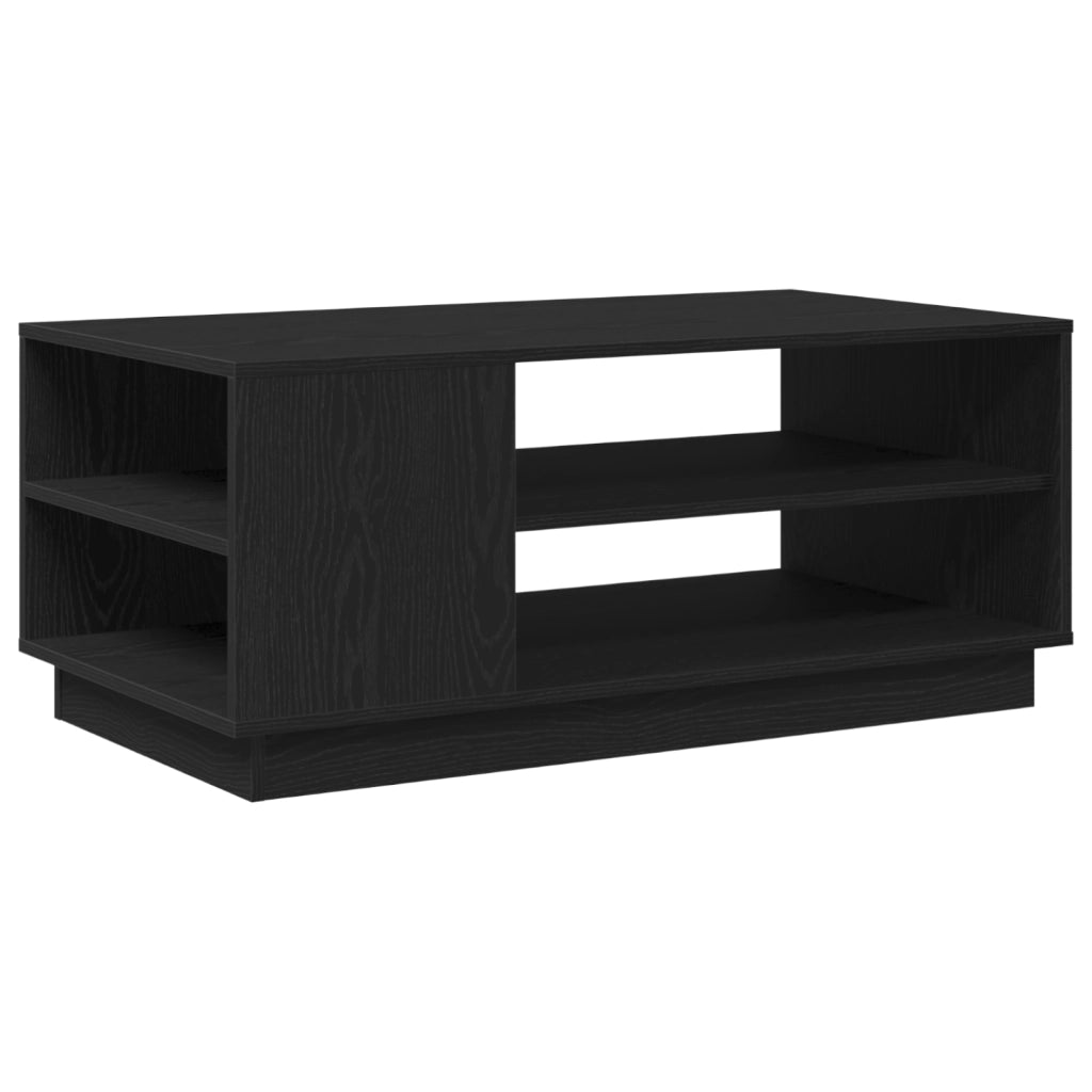 Tavolino da caffÃ¨ in rovere nero 102x55x43 cm realizzato in legno ingegnerizzato