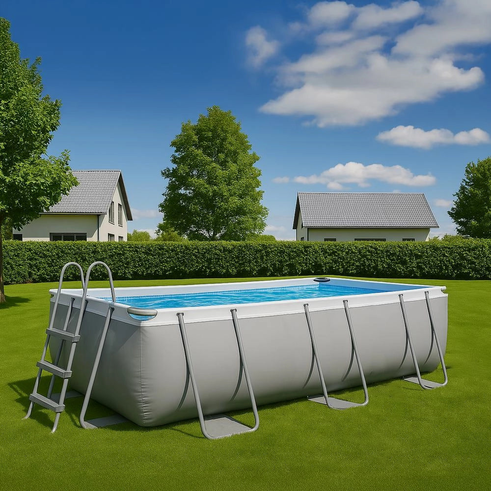 Piscina fuoriterra rettangolare 400x207x122 cm