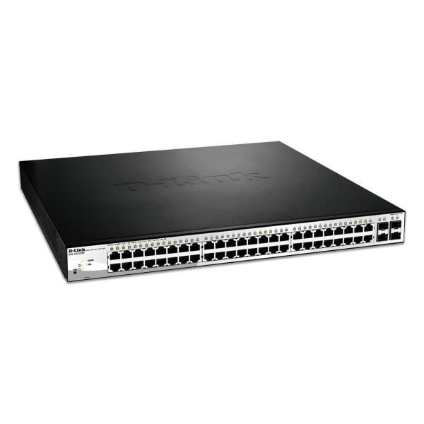 D-link dgs-1210-52mp gestito l2 gigabit ethernet (10/100/1000) supporto power over ethernet (poe) nero, grigio - DGS-1210-52MP/E